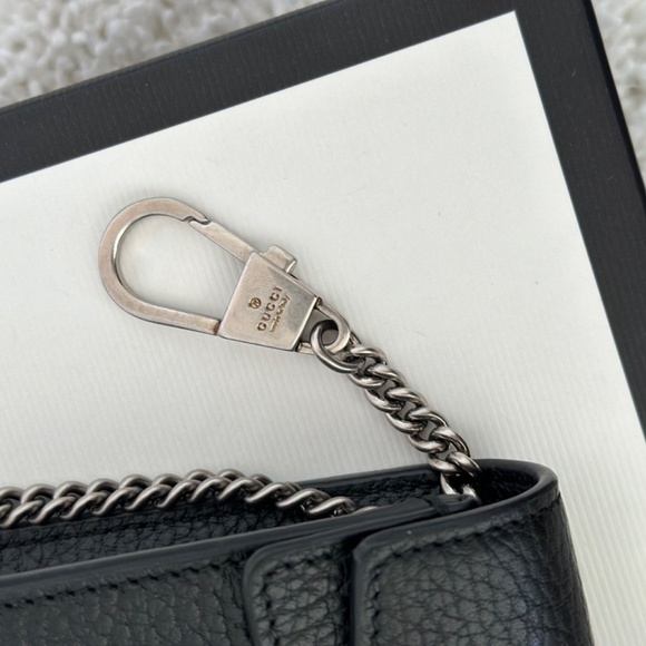 Gucci Dionysus Black Leather Super Mini Bag - Picture 9 of 16